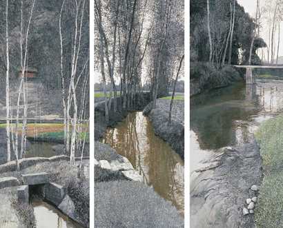 王龙生 2005年作 穿越丛林的小溪